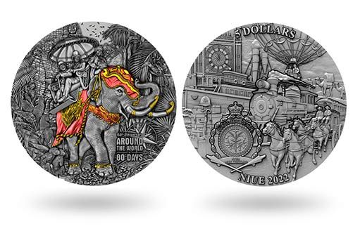 Сеебряные монеты Ниуэ в честь кругосветного путешествия