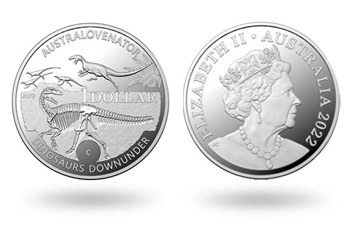 Австралия выпустила серебряные монеты с динозавром