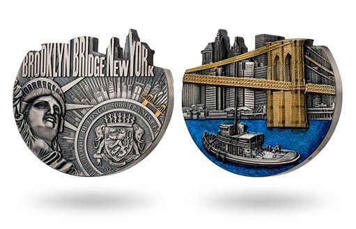 Серебряные монеты Конго в честь Бруклина