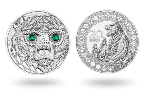 Серебряные монеты Австрии с медведем