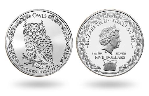 Острова Токелау подготовили серебряную монету с совами