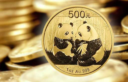 Золотые монеты Китайская панда