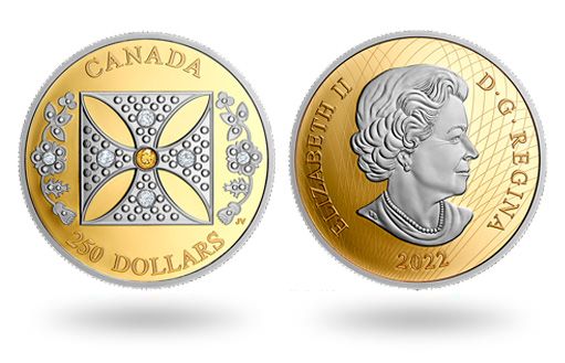 Канадские золотые монеты к 70-летнему юбилею Елизаветы II