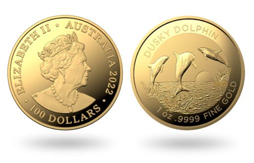 Дельфины на золотых монетах Австралии
