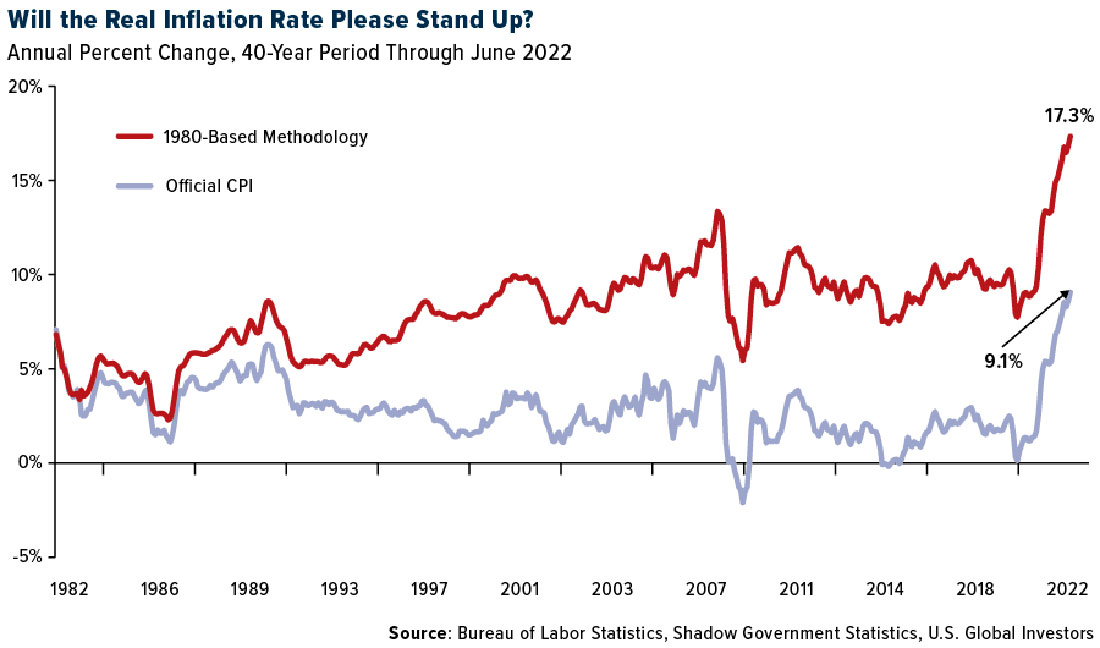Динамика реальной и официальной инфляции в США