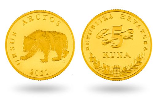 Коллекционная монета Золотая куна Хорватии