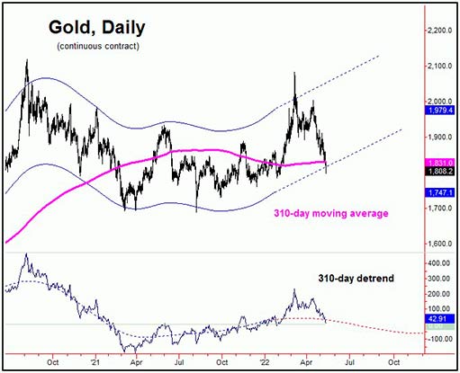 310-дневный цикл курса золота
