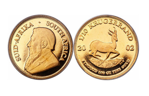 золотой Южноафриканский Крюгерранд 2002 года