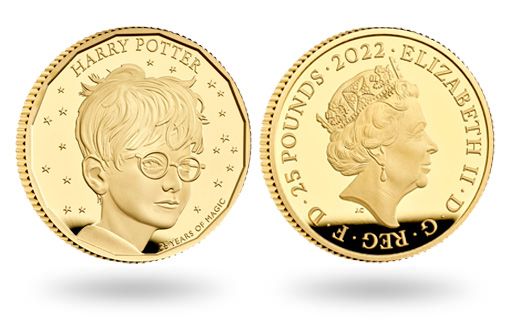 Гарри на золотых британских монетах
