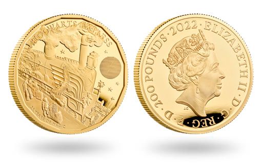 Великобритания выпустила золотые монеты с поездом