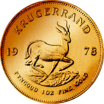 Золотая монета Крюгерранд