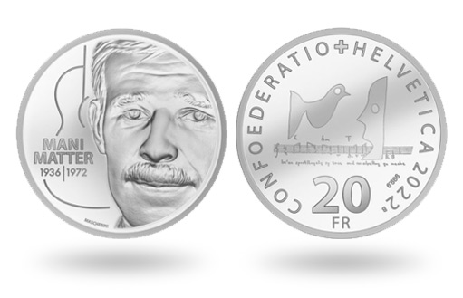Серебряные монеты Швейцарии в честь певца