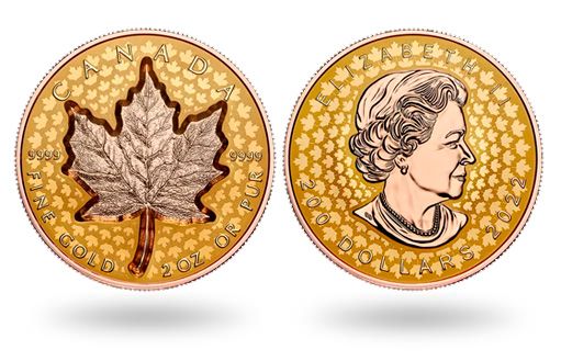 Канадские золотые монеты с листом клена