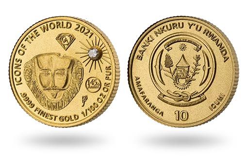 Руанда посвятила золотые монеты погребальной маске царя Агамемнона