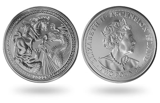 Серебряные монеты со Святым Георгием