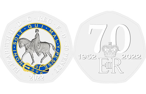 Дизайн монеты Платиновый юбилей Королевы