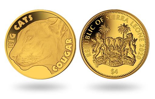 По заказу Сьерра-Леоне отчеканена золотая монета Пума