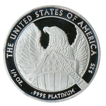 Платиновые монеты Frosted Proof 2007 года