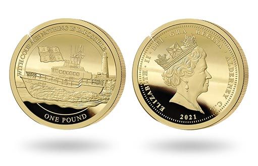 Олдерни посвятили две золотые юбилейные монеты Королевскому национальному учреждению спасательных шлюпок