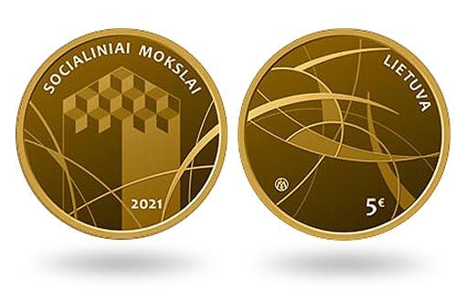 Литва посвятила золотые монеты общественным наукам