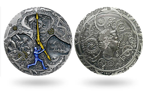 Серебряные польские монеты в честь путешествий во времени