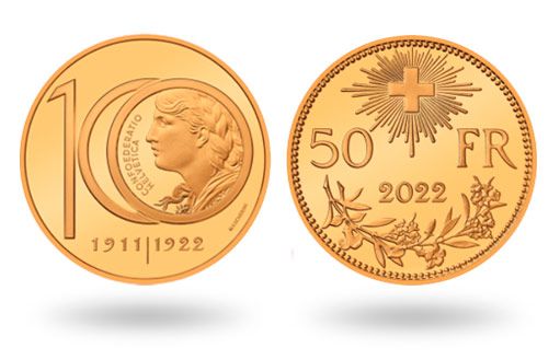 монеты Вренели стали примером для новых золотых монет Швейцарии