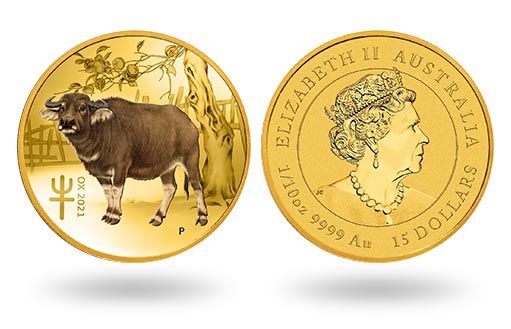 Австралия отчеканила золотые инвестиционные монеты в честь года Быка