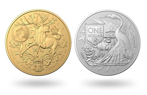 Австралийские золотые и серебряные монеты с элементами истории