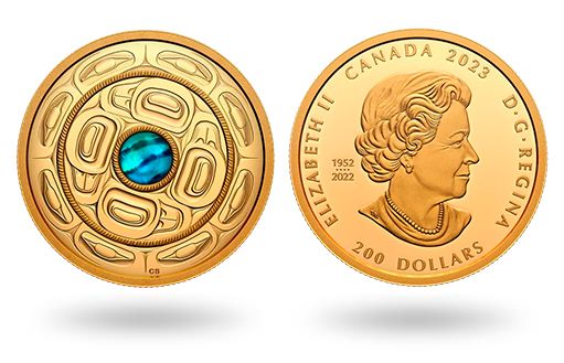 Золотые монеты Канады в честь взаимосвязи и знаний