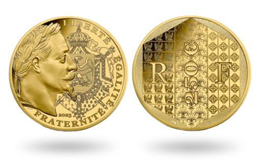 Французские золотые монеты с Наполеоном III