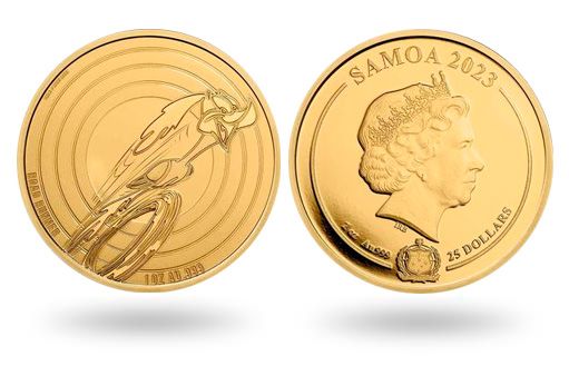 Дорожный бегун на золотых монетах Самоа