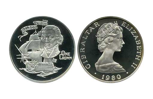 Монеты в честь адмирала Нельсона