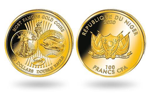 дизайн самой дорогой монеты воспроизведен на монетах Нигера