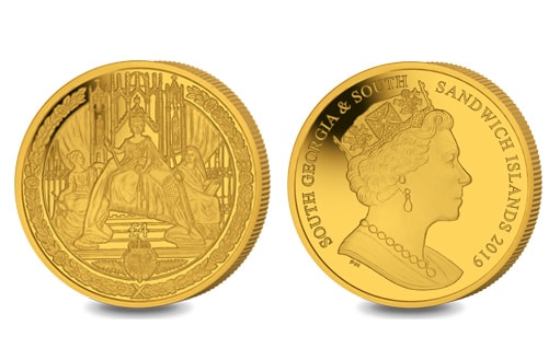 Коллекционная монета из золота, посвященная 200-летию рождения королевы Виктории
