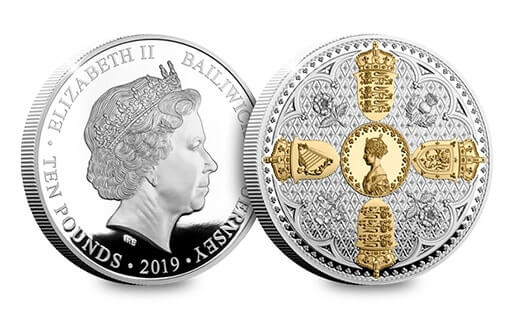 памятная серебряная монета с селективной позолотой к 200-летию со дня рождения королевы Виктории