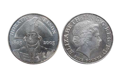 Монеты в честь адмирала Нельсона