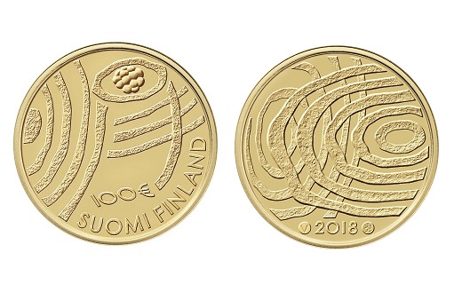 Золотые памятные монеты в честь независимости государства Финляндии»