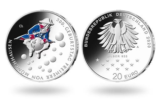 300-летие Барона Мюнхгаузена отмечено серебряными монетами Германии