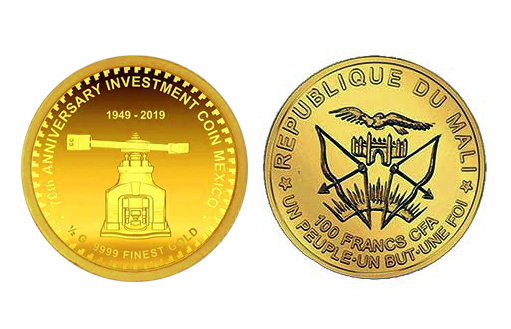 золотая монета Мали