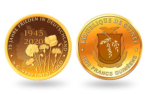 памятные золотые монеты, приуроченные к 75-й годовщине завершения 2 мировой войны