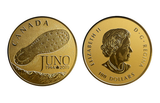 золотые канадские монеты 75-лет Дня Д