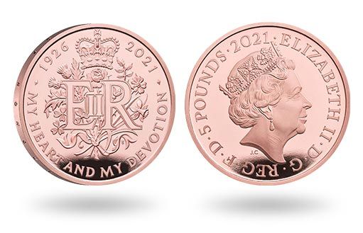 золотые монеты Великобритании празднуют юбилей Королевы Елизаветы II