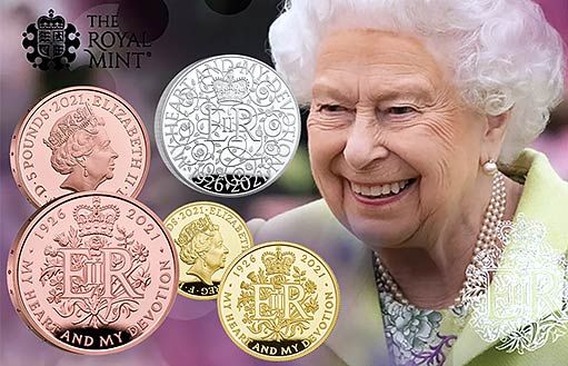 монеты к юбилею Королевы Елизаветы