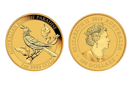 Инвестиционная золотая монета в честь «Райской птицы» или Манукодии