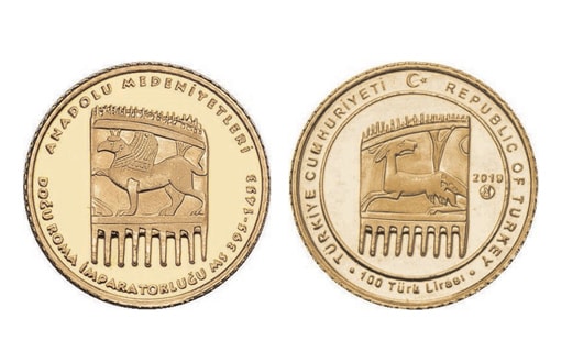 Золотая монета в честь Византии, нумизматический цикл «Римская Империя