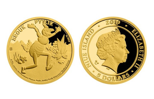 чешская сказка на золотой монете Ниуэ