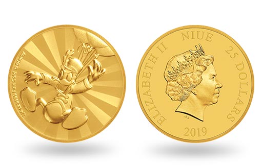 памятная золотая монета «Donald Duck»