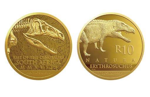 ЮАР продолжает серию памятных монет «Палеонтология. Динозавры»