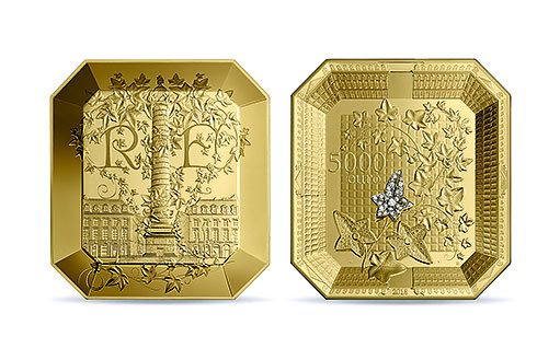 золотая 1 кг монета по эмитенту Франции