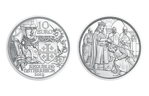 Инвестиционная серебряная монета из серии «Сказки рыцаря»
